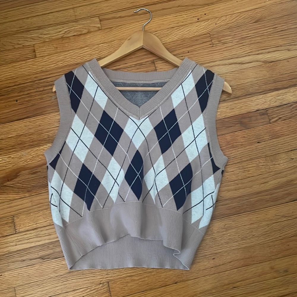 V neck, sweater vest